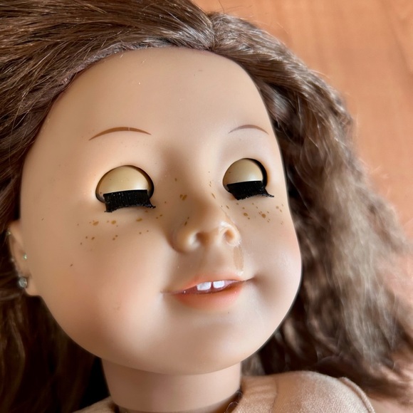 American Girl doll retired 2008 brown hair/blue eyes/freckles/thin eye brow 3458 - Picture 8 of 12